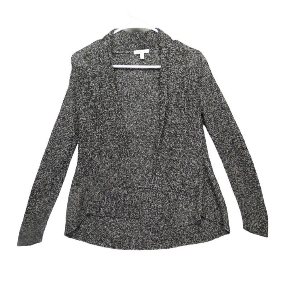 Eileen Fisher LINEN Cardigan Size‎ XS Open Sweater Knit Brown